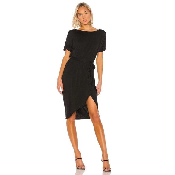 Lovers + Friends Jhene Midi Dress in Black Small New - Picture 1 of 8